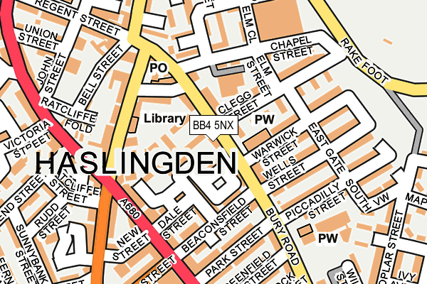 BB4 5NX map - OS OpenMap – Local (Ordnance Survey) BB4 5NX map - OS OpenMap – Local (Ordnance Survey)