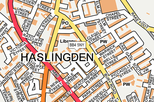 BB4 5NY map - OS OpenMap – Local (Ordnance Survey) BB4 5NY map - OS OpenMap – Local (Ordnance Survey)