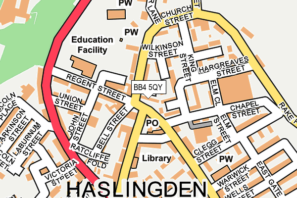 BB4 5QY map - OS OpenMap – Local (Ordnance Survey) BB4 5QY map - OS OpenMap – Local (Ordnance Survey)