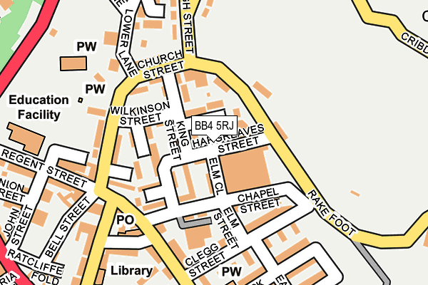 BB4 5RJ map - OS OpenMap – Local (Ordnance Survey) BB4 5RJ map - OS OpenMap – Local (Ordnance Survey)