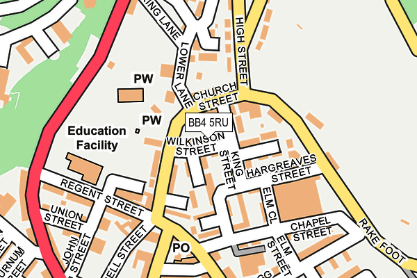 BB4 5RU map - OS OpenMap – Local (Ordnance Survey) BB4 5RU map - OS OpenMap – Local (Ordnance Survey)