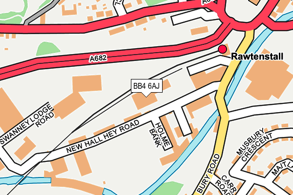 BB4 6AJ map - OS OpenMap – Local (Ordnance Survey) BB4 6AJ map - OS OpenMap – Local (Ordnance Survey)