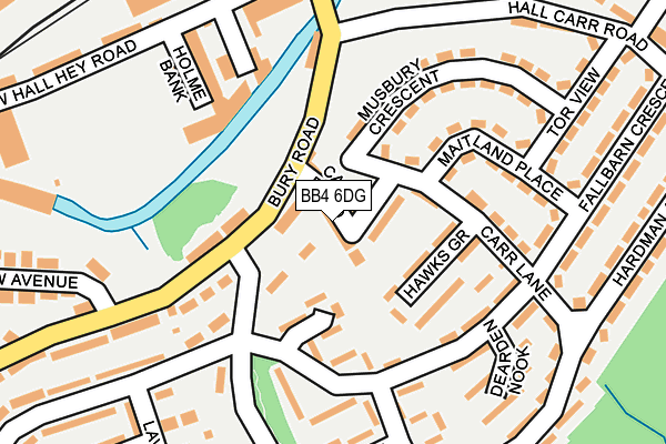 BB4 6DG map - OS OpenMap – Local (Ordnance Survey) BB4 6DG map - OS OpenMap – Local (Ordnance Survey)