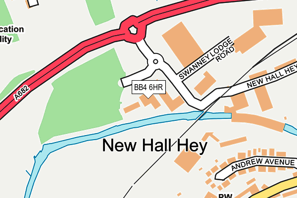 BB4 6HR map - OS OpenMap – Local (Ordnance Survey)