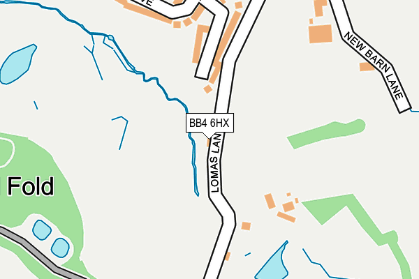BB4 6HX map - OS OpenMap – Local (Ordnance Survey) BB4 6HX map - OS OpenMap – Local (Ordnance Survey)