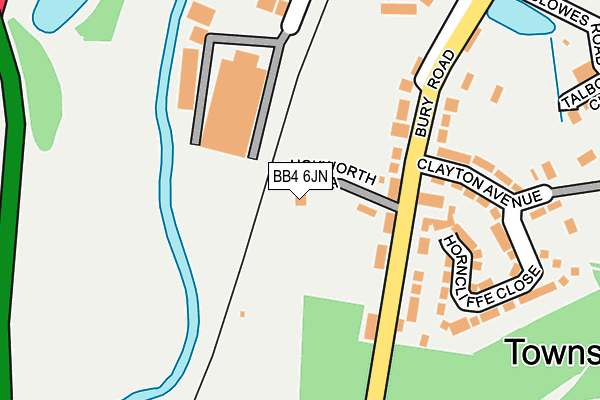 BB4 6JN map - OS OpenMap – Local (Ordnance Survey) BB4 6JN map - OS OpenMap – Local (Ordnance Survey)