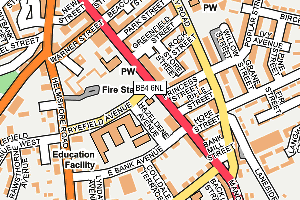 BB4 6NL map - OS OpenMap – Local (Ordnance Survey) BB4 6NL map - OS OpenMap – Local (Ordnance Survey)