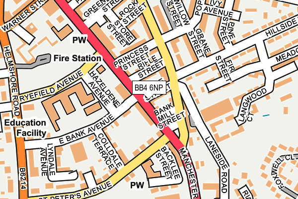 BB4 6NP map - OS OpenMap – Local (Ordnance Survey) BB4 6NP map - OS OpenMap – Local (Ordnance Survey)