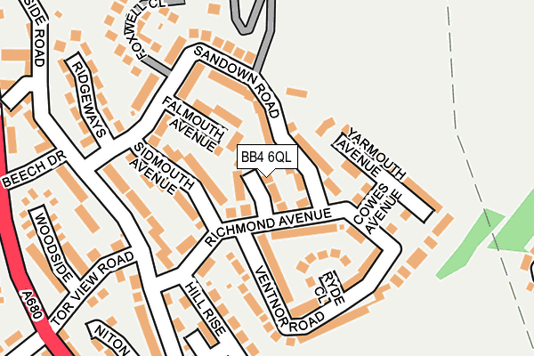 BB4 6QL map - OS OpenMap – Local (Ordnance Survey) BB4 6QL map - OS OpenMap – Local (Ordnance Survey)