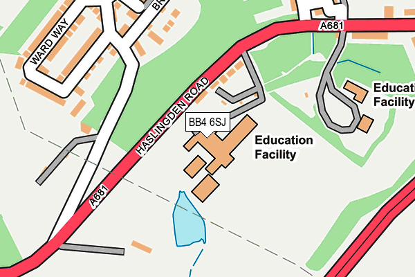 BB4 6SJ map - OS OpenMap – Local (Ordnance Survey) BB4 6SJ map - OS OpenMap – Local (Ordnance Survey)