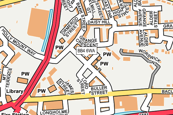 BB4 6WA map - OS OpenMap – Local (Ordnance Survey) BB4 6WA map - OS OpenMap – Local (Ordnance Survey)