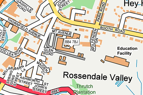 BB4 7BJ map - OS OpenMap – Local (Ordnance Survey) BB4 7BJ map - OS OpenMap – Local (Ordnance Survey)