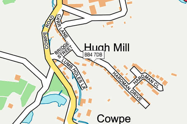 BB4 7DB map - OS OpenMap – Local (Ordnance Survey) BB4 7DB map - OS OpenMap – Local (Ordnance Survey)
