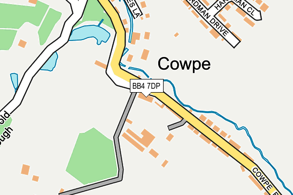 BB4 7DP map - OS OpenMap – Local (Ordnance Survey) BB4 7DP map - OS OpenMap – Local (Ordnance Survey)