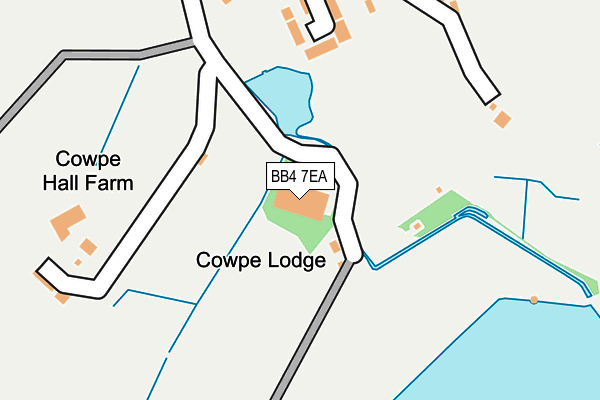 BB4 7EA map - OS OpenMap – Local (Ordnance Survey) BB4 7EA map - OS OpenMap – Local (Ordnance Survey)
