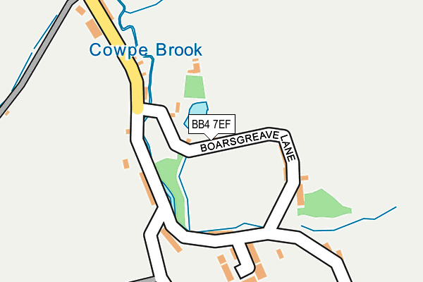 BB4 7EF map - OS OpenMap – Local (Ordnance Survey) BB4 7EF map - OS OpenMap – Local (Ordnance Survey)