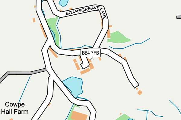 BB4 7FB map - OS OpenMap – Local (Ordnance Survey) BB4 7FB map - OS OpenMap – Local (Ordnance Survey)