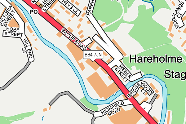 BB4 7JN map - OS OpenMap – Local (Ordnance Survey) BB4 7JN map - OS OpenMap – Local (Ordnance Survey)