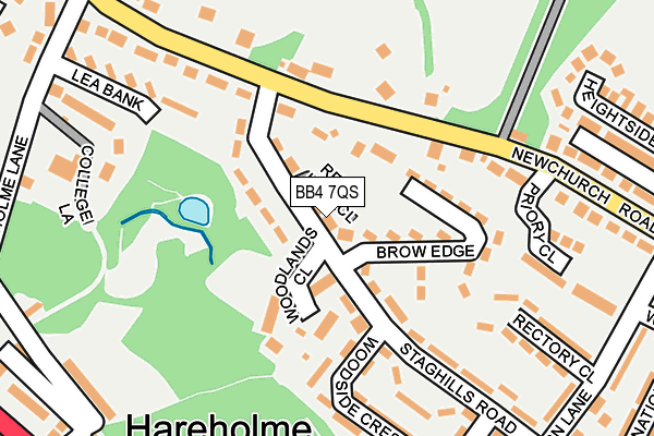 BB4 7QS map - OS OpenMap – Local (Ordnance Survey) BB4 7QS map - OS OpenMap – Local (Ordnance Survey)