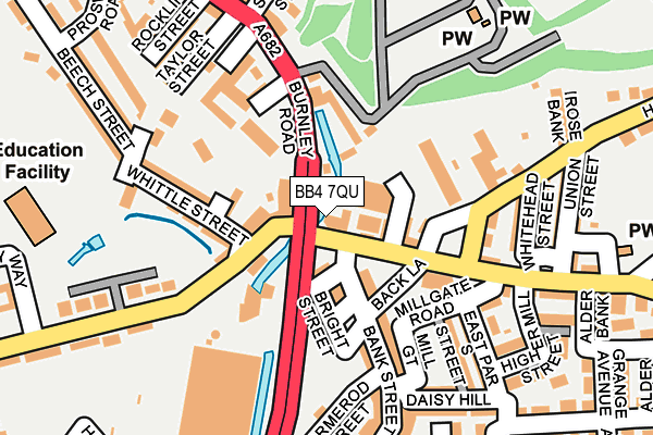 BB4 7QU map - OS OpenMap – Local (Ordnance Survey) BB4 7QU map - OS OpenMap – Local (Ordnance Survey)