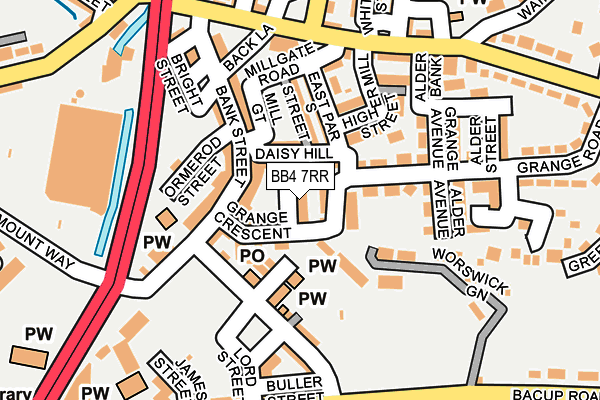 BB4 7RR map - OS OpenMap – Local (Ordnance Survey) BB4 7RR map - OS OpenMap – Local (Ordnance Survey)