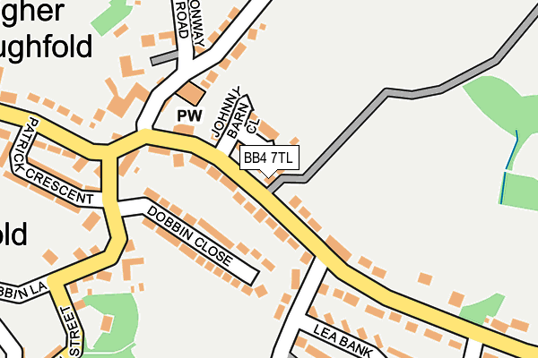 BB4 7TL map - OS OpenMap – Local (Ordnance Survey) BB4 7TL map - OS OpenMap – Local (Ordnance Survey)
