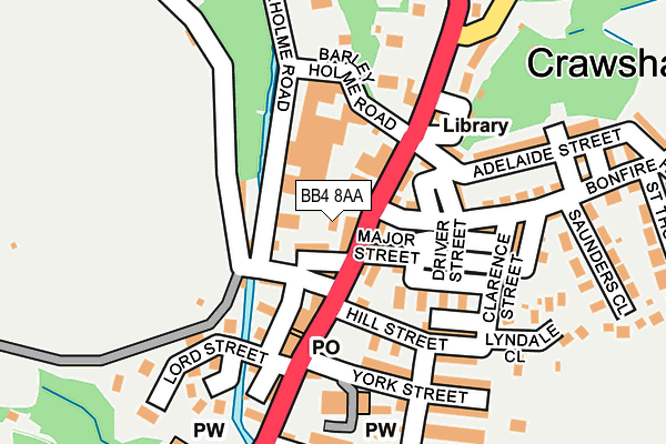 BB4 8AA map - OS OpenMap – Local (Ordnance Survey) BB4 8AA map - OS OpenMap – Local (Ordnance Survey)