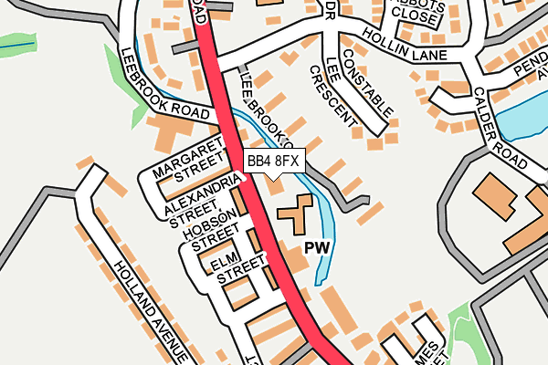 BB4 8FX map - OS OpenMap – Local (Ordnance Survey) BB4 8FX map - OS OpenMap – Local (Ordnance Survey)