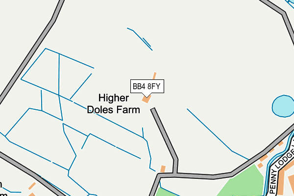 BB4 8FY map - OS OpenMap – Local (Ordnance Survey) BB4 8FY map - OS OpenMap – Local (Ordnance Survey)