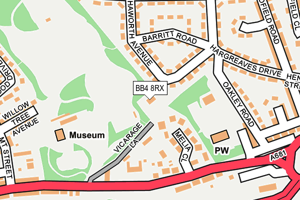 BB4 8RX map - OS OpenMap – Local (Ordnance Survey) BB4 8RX map - OS OpenMap – Local (Ordnance Survey)