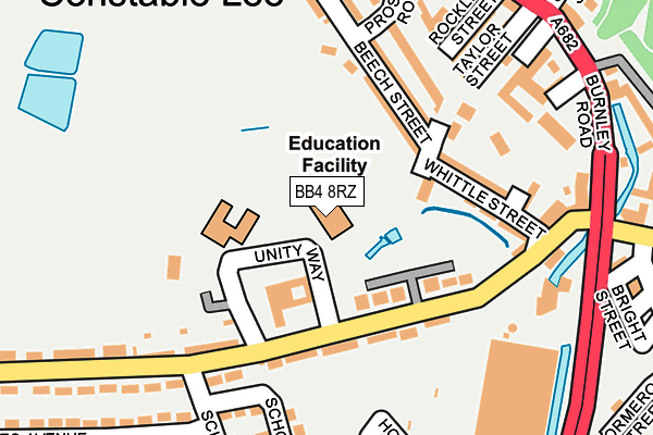 BB4 8RZ map - OS OpenMap – Local (Ordnance Survey) BB4 8RZ map - OS OpenMap – Local (Ordnance Survey)