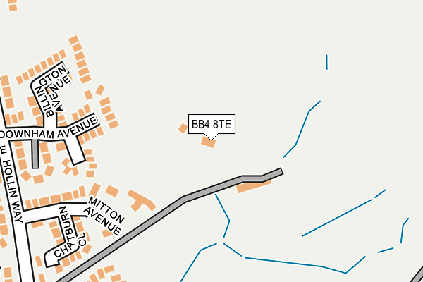 BB4 8TE map - OS OpenMap – Local (Ordnance Survey) BB4 8TE map - OS OpenMap – Local (Ordnance Survey)