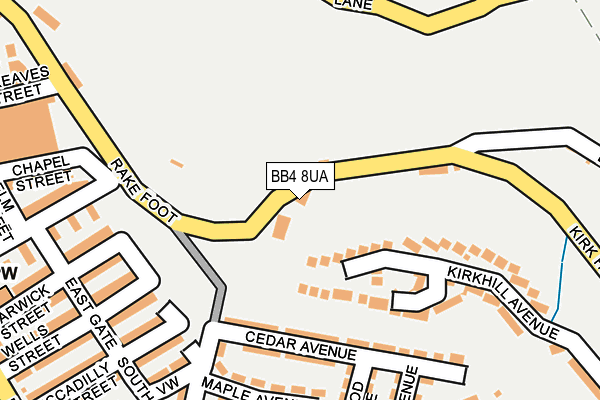 BB4 8UA map - OS OpenMap – Local (Ordnance Survey) BB4 8UA map - OS OpenMap – Local (Ordnance Survey)