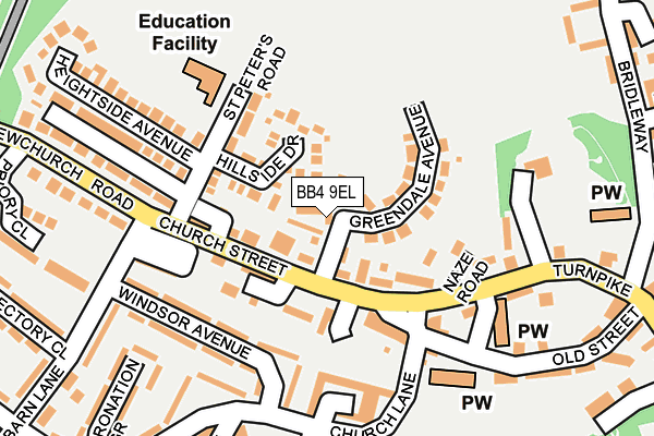 BB4 9EL map - OS OpenMap – Local (Ordnance Survey) BB4 9EL map - OS OpenMap – Local (Ordnance Survey)