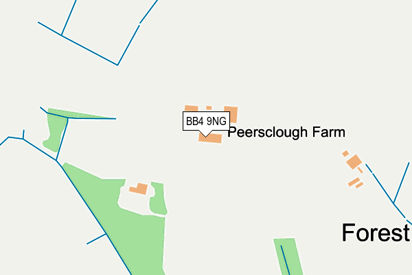 BB4 9NG map - OS OpenMap – Local (Ordnance Survey) BB4 9NG map - OS OpenMap – Local (Ordnance Survey)