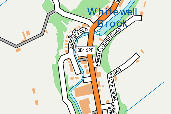 BB4 9PF map - OS OpenMap – Local (Ordnance Survey) BB4 9PF map - OS OpenMap – Local (Ordnance Survey)