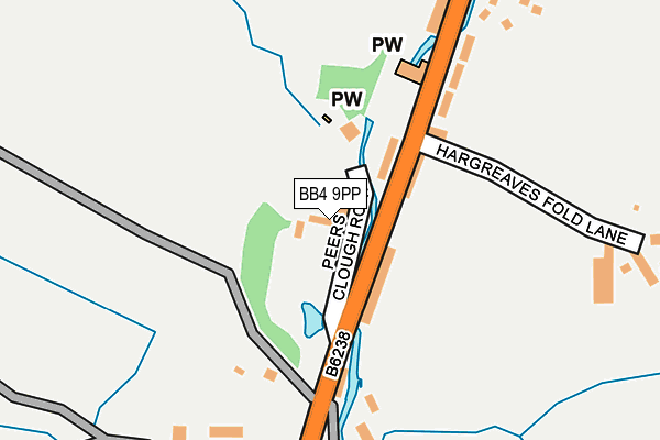 BB4 9PP map - OS OpenMap – Local (Ordnance Survey) BB4 9PP map - OS OpenMap – Local (Ordnance Survey)