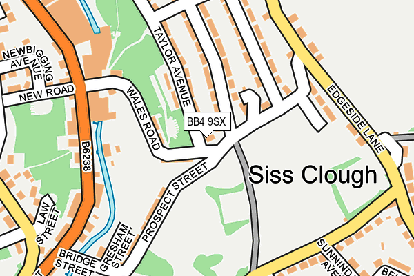 BB4 9SX map - OS OpenMap – Local (Ordnance Survey) BB4 9SX map - OS OpenMap – Local (Ordnance Survey)
