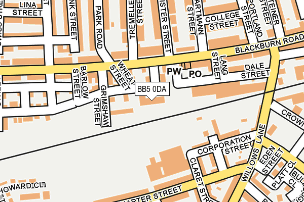 BB5 0DA map - OS OpenMap – Local (Ordnance Survey) BB5 0DA map - OS OpenMap – Local (Ordnance Survey)
