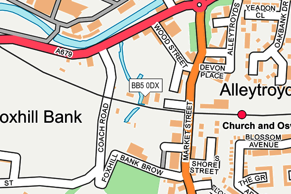 BB5 0DX map - OS OpenMap – Local (Ordnance Survey) BB5 0DX map - OS OpenMap – Local (Ordnance Survey)