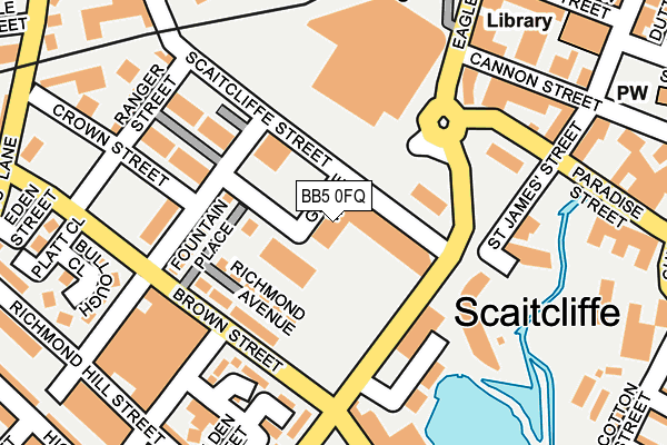 BB5 0FQ map - OS OpenMap – Local (Ordnance Survey) BB5 0FQ map - OS OpenMap – Local (Ordnance Survey)