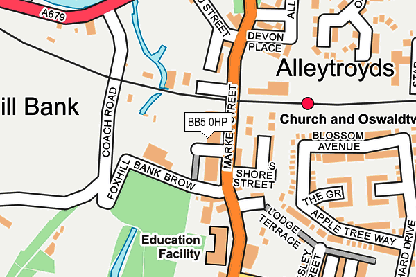 BB5 0HP map - OS OpenMap – Local (Ordnance Survey) BB5 0HP map - OS OpenMap – Local (Ordnance Survey)