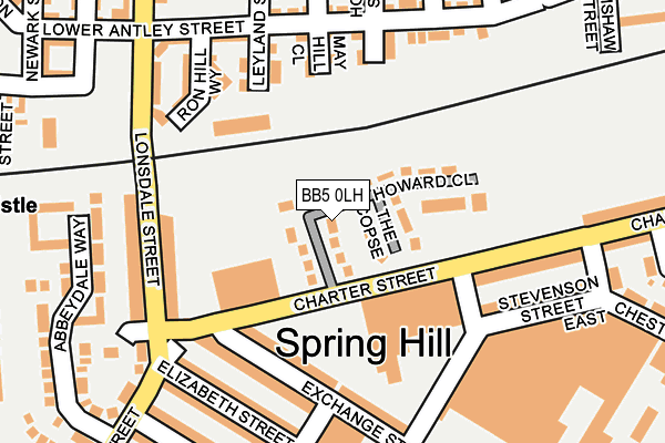 BB5 0LH map - OS OpenMap – Local (Ordnance Survey) BB5 0LH map - OS OpenMap – Local (Ordnance Survey)