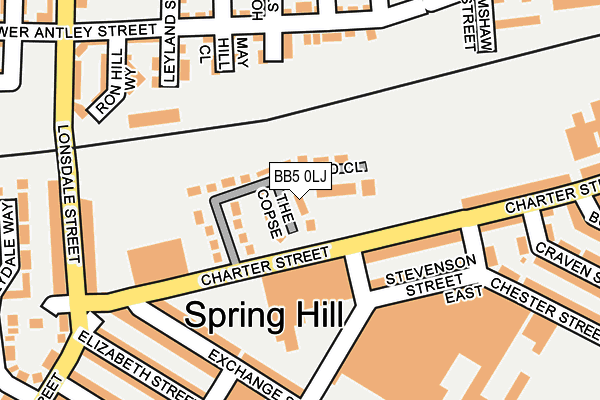 BB5 0LJ map - OS OpenMap – Local (Ordnance Survey)