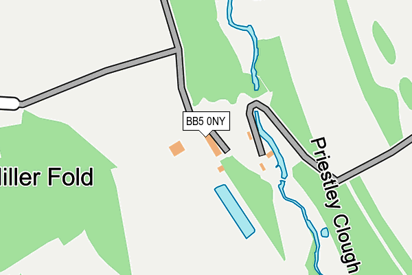 BB5 0NY map - OS OpenMap – Local (Ordnance Survey) BB5 0NY map - OS OpenMap – Local (Ordnance Survey)