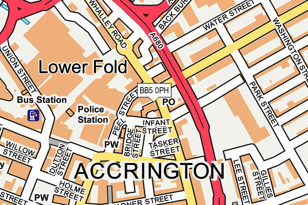 BB5 0PH map - OS OpenMap – Local (Ordnance Survey)