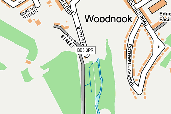 BB5 0PR map - OS OpenMap – Local (Ordnance Survey) BB5 0PR map - OS OpenMap – Local (Ordnance Survey)