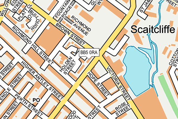 BB5 0RA map - OS OpenMap – Local (Ordnance Survey) BB5 0RA map - OS OpenMap – Local (Ordnance Survey)