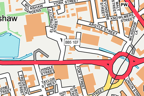 BB5 1EF map - OS OpenMap – Local (Ordnance Survey) BB5 1EF map - OS OpenMap – Local (Ordnance Survey)