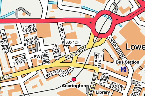 BB5 1QF map - OS OpenMap – Local (Ordnance Survey) BB5 1QF map - OS OpenMap – Local (Ordnance Survey)
